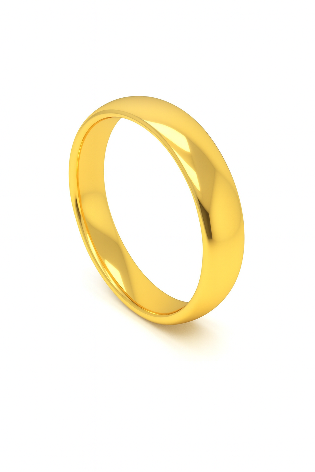 5mm 18ct Yellow Gold Traditional Court Wedding Band
